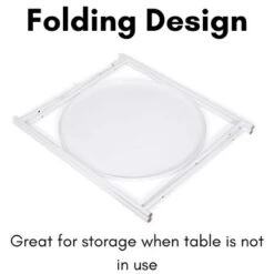 BirdRock Home Ivory Metal Folding Side Table With Removable Tray -Furniture Shop GUEST 1d4575e4 761d 480b a5fb 5d06f9b692b8