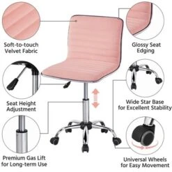 Yaheetech Velvet Low Back Armless Desk Chair Office Chair With Wheels 12 Yaheetech Velvet Low Back Armless Desk Chair Office Chair With Wheels -Furniture Shop GUEST 1d525fb1 35e7 4380 8bec bb2a2d4d26ec
