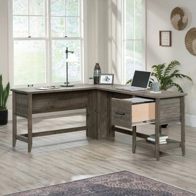 Summit Station L-Shaped Desk Pebble Pine - Sauder 4 Summit Station L-Shaped Desk Pebble Pine - Sauder - Image 2