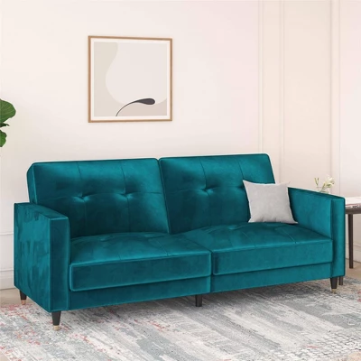 Eliza Pin Tufted Futon - Room & Joy 3 Eliza Pin Tufted Futon - Room & Joy