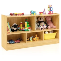 Costway Kids 2-Shelf Bookcase 5-Cube Wood Toy Storage Cabinet Organizer 26 Costway Kids 2-Shelf Bookcase 5-Cube Wood Toy Storage Cabinet Organizer -Furniture Shop GUEST 1ef4b937 2c48 4741 b75d 33f866c4e102