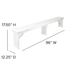 Flash Furniture HERCULES Series 8' X 12'' Solid Pine Folding Farm Bench With 3 Legs 20 Flash Furniture HERCULES Series 8' X 12'' Solid Pine Folding Farm Bench With 3 Legs -Furniture Shop GUEST 1f1e51f3 c715 4e8e 95f8 3143c3e124e8