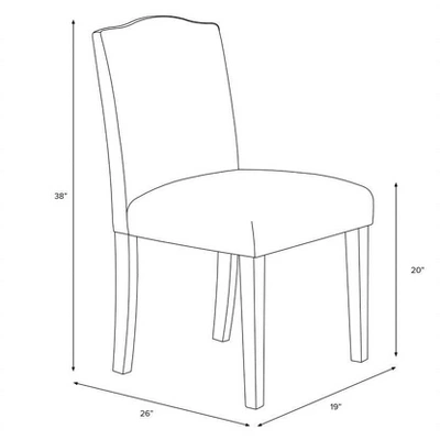 Alex Camel Back Dining Chair In Patterns - Skyline Furniture 8 Alex Camel Back Dining Chair In Patterns - Skyline Furniture - Image 6