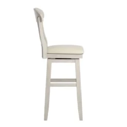 29" South Hill Napoleon Back Wood Swivel Height Barstool - Inspire Q -Furniture Shop GUEST 215bd01d 69f4 4255 9f29 ed9dc82318fb