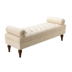 Cecilia Upholstered Bench With Removable Bolster Pillows|ARTFUL LIVING DESIGN 17 Cecilia Upholstered Bench With Removable Bolster Pillows|ARTFUL LIVING DESIGN -Furniture Shop GUEST 226cf4dd 8b2a 40c8 94ba 3810a19189ec