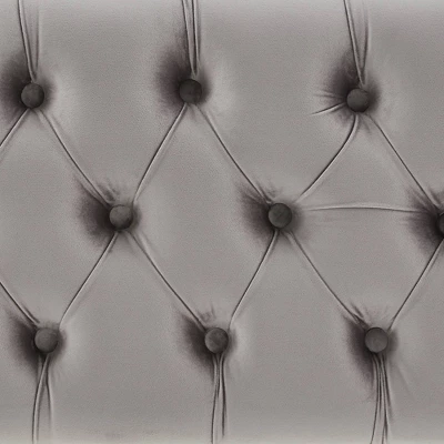 Hewett Velvet Tufted Metal Bench - Inspire Q 8 Hewett Velvet Tufted Metal Bench - Inspire Q - Image 6