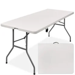 Best Choice Products 6ft Plastic Folding Table, Indoor Outdoor Heavy Duty Portable W/ Handle, Lock For Picnic 15 Best Choice Products 6ft Plastic Folding Table, Indoor Outdoor Heavy Duty Portable W/ Handle, Lock For Picnic -Furniture Shop GUEST 2318d642 8c84 481c 8ecf cf68841e5f6a