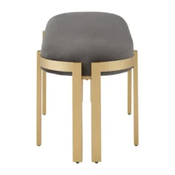 Lepape Upholstered Bench Gray Velvet - Inspire Q 13 Lepape Upholstered Bench Gray Velvet - Inspire Q -Furniture Shop GUEST 2404407e e15a 4140 8278 ba6869af3e63