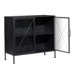 Industrial Metal Cabinet Black - Olivia & May 27 Industrial Metal Cabinet Black - Olivia & May -Furniture Shop GUEST 25ec1a53 b907 40a7 8131 afe570334cd7