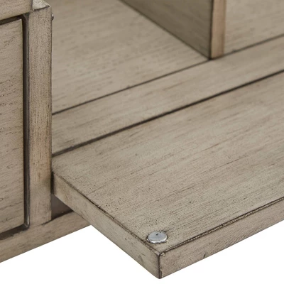 Brunswick Vanity Set With Flip Mirror And Power Strip Gray/Black - Inspire Q 6 Brunswick Vanity Set With Flip Mirror And Power Strip Gray/Black - Inspire Q - Image 4