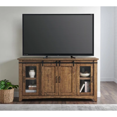 Chesapeake Solid Wood TV Stand Natural Brown Finish - Martin Svensson Home 6 Chesapeake Solid Wood TV Stand Natural Brown Finish - Martin Svensson Home - Image 4