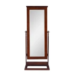 Chiara Cheval Mirror/Jewelry Wardrobe Walnut - Powell Company