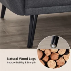 Yaheetech Ergonomic Sofa Bed Foldable Convertible Sleeper Bed Couches Versatile Sofa-Gray -Furniture Shop GUEST 27a0f94b 4202 44a2 86b5 a846fb48a7f8