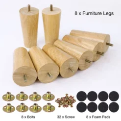 Unique Bargains Round Solid Wood Sofa Armchair Recliner Coffee Table Modern Replacement Furniture Legs Set Of 8 -Furniture Shop GUEST 29ce93fb e9a2 41bb 9196 8b061ebe22a9