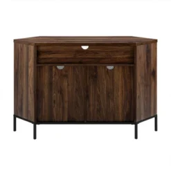 Corner TV Stand For TVs Up To 55" With Metal Mesh Doors - Saracina Home -Furniture Shop GUEST 2a961035 d5a3 4d34 ab66 e128b780b33e