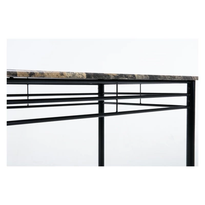 Gareth Breakfast Nook Dining Table Black - Boraam 5 Gareth Breakfast Nook Dining Table Black - Boraam - Image 3