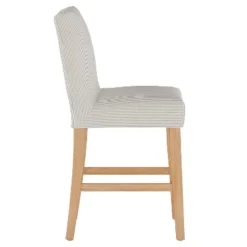 Kendra Slipcover Counter Height Barstool Oxford Stripe Taupe - Skyline Furniture -Furniture Shop GUEST 2f46b734 a665 4e50 b8ed 1cd1b6b1e89c