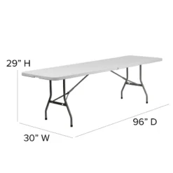 Flash Furniture 8-Foot Bi-Fold Granite White Plastic Banquet And Event Folding Table With Carrying Handle -Furniture Shop GUEST 2fb0932d d1c4 4914 bcf4 e6af63b3662c