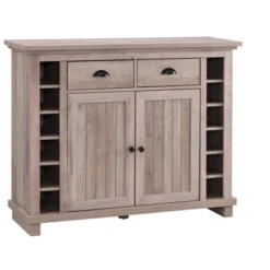 Home Source Bar Cabinet Bookshelf With Glass Doors In Chocolate Finish -Furniture Shop GUEST 308db4f7 e918 4987 bed4 229673db5572