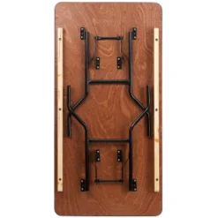 Emma And Oliver 5-Foot Rectangular Wood Folding Banquet Table With Clear Coated Finished Top 16 Emma And Oliver 5-Foot Rectangular Wood Folding Banquet Table With Clear Coated Finished Top -Furniture Shop GUEST 316fbccf ca52 479d acbe 71867b136dfa