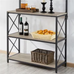 Yaheetech 63″ H Kitchen Baker’s Racks With 2 AC Outlets, 4-Tier Microwave Oven Stand 12 Yaheetech 63″ H Kitchen Baker’s Racks With 2 AC Outlets, 4-Tier Microwave Oven Stand -Furniture Shop GUEST 31ad69e7 25af 4017 ad56 ccbf9073b58d