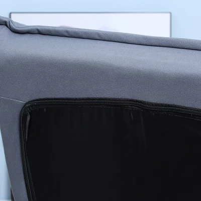 HOMCOM Swivel Floor Chair With Back Support, Microfiber Adjustable Video Gaming Chair For Reading, Lounging, Meditating, Grey 7 HOMCOM Swivel Floor Chair With Back Support, Microfiber Adjustable Video Gaming Chair For Reading, Lounging, Meditating, Grey - Image 5