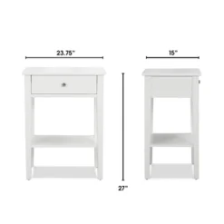 Sloan Side Table White - Finch 19 Sloan Side Table White - Finch -Furniture Shop GUEST 32860841 87b7 4d36 83a1 310f31224782