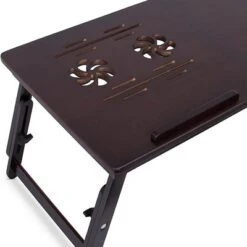 Sofia + Sam Multi-tasking Laptop Bed Tray With Adjustable Legs - Walnut -Furniture Shop GUEST 3307029a 8e19 4ed1 86de c86cfbf33754