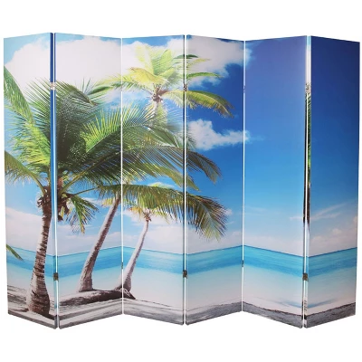 Legacy Decor Canvas Room Divider Double - Sided Digital Print Virgin Islands Beach Design 10 Legacy Decor Canvas Room Divider Double - Sided Digital Print Virgin Islands Beach Design - Image 8