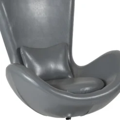 Merrick Lane High-Back Egg Style Lounge Chair With 360° Swivel Metal Base -Furniture Shop GUEST 336d0ce2 67f7 4a03 9d10 7b79c6a49539