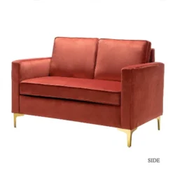 Eldoria Sofa Loveseat With Gold Stainless Leg | Karat Home -Furniture Shop GUEST 3373c5fc 7921 462e a4c7 64fc1cab5515