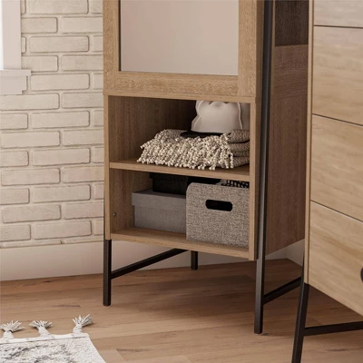 Bushwick Wardrobe Natural - Novogratz 5 Bushwick Wardrobe Natural - Novogratz - Image 3