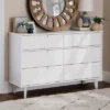 Mid-Century Modern Groove Wood 6 Drawer Dresser - Saracina Home -Furniture Shop GUEST 33d3dfa0 9d51 4006 9c57 eac76d57abaf