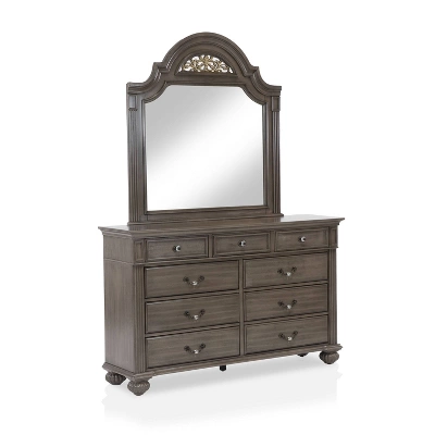 Pennings 9 Drawer Dresser With Mirror Gray - HOMES: Inside + Out 7 Pennings 9 Drawer Dresser With Mirror Gray - HOMES: Inside + Out - Image 5