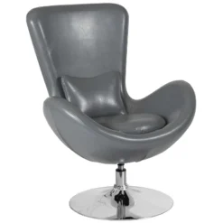 Merrick Lane High-Back Egg Style Lounge Chair With 360° Swivel Metal Base -Furniture Shop GUEST 345bd778 8b7b 4e56 aa8e 1a181265e831