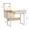 Costway Vanity Table Flip Top Square Makeup Table Writing Table 2 Costway Vanity Table Flip Top Square Makeup Table Writing Table -Furniture Shop GUEST 3575f6f1 7e7c 443e 93d7 0d9b33ddb239