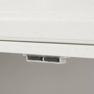 3pc Tara Entertainment Set With Closed Storage Distressed White - Crosley 13 3pc Tara Entertainment Set With Closed Storage Distressed White - Crosley - Image 11