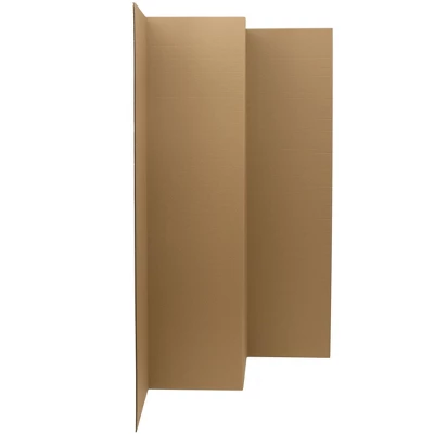6" Cardboard Room Divider 4 Panel - Oriental Furniture 4 6" Cardboard Room Divider 4 Panel - Oriental Furniture - Image 2