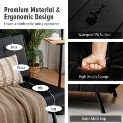 Costway Futon Sofa Bed PU Leather Convertible Folding Couch Sleeper Lounge White/Black/Grey 20 Costway Futon Sofa Bed PU Leather Convertible Folding Couch Sleeper Lounge White/Black/Grey -Furniture Shop GUEST 35f90686 34a6 4023 9f1e f8086b77c366