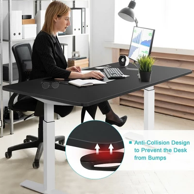 Costway Electric 55''x28'' Standing Desk Adjustable Sit To Stand W/ Controller 5 Costway Electric 55''x28'' Standing Desk Adjustable Sit To Stand W/ Controller - Image 3