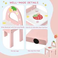 Costway Kids Vanity Princess Makeup Dressing Table Chair Set W/ Tri-fold Mirror Pink 18 Costway Kids Vanity Princess Makeup Dressing Table Chair Set W/ Tri-fold Mirror Pink -Furniture Shop GUEST 36465cf7 321c 4304 97ef 1840aadf60e8