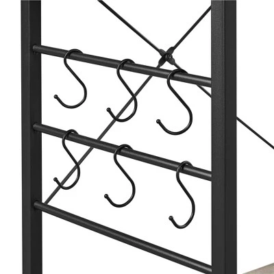 Yaheetech Vintage Kitchen Island Baker's Rack With Power Outlet Utility Microwave Stand 5 Yaheetech Vintage Kitchen Island Baker's Rack With Power Outlet Utility Microwave Stand - Image 3