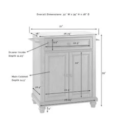 Cambridge Wood Top Portable Kitchen Island/Cart Black/Natural - Crosley 17 Cambridge Wood Top Portable Kitchen Island/Cart Black/Natural - Crosley -Furniture Shop GUEST 382676b8 eedf 4bfa b238 7d22cb22f943