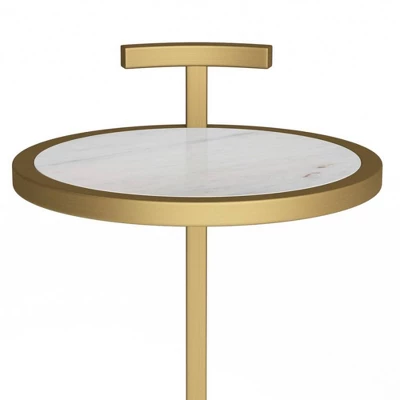 Kaplan C Side Table White/Gold - WyndenHall 5 Kaplan C Side Table White/Gold - WyndenHall - Image 3