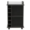 TUHOME Portable Dukat Wine And Liquor Bar Storage Display Cabinet Cart With Glass Door, 4 Wheels, 2 Shelves, And 6 Cubbies 2 TUHOME Portable Dukat Wine And Liquor Bar Storage Display Cabinet Cart With Glass Door, 4 Wheels, 2 Shelves, And 6 Cubbies -Furniture Shop GUEST 3b1aaf31 126a 4682 b6c6 7e9d3d5b8a77