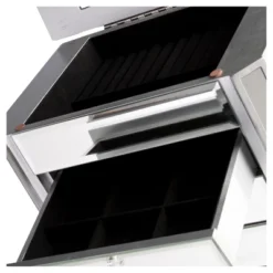 Melanie 7 Drawer Glam Jewelry Armoire Mirrored/Brushed - Aiden Lane -Furniture Shop GUEST 3b8096d4 4555 4f4d b0b0 1d44f0f2e14e