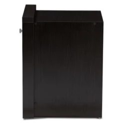 Danette Modern And Contemporary Finished 1 Drawer Nightstand Dark Brown - Baxton Studio -Furniture Shop GUEST 3bfc581e 3a47 4309 ad8f 2e9b89b0106d