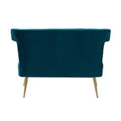 Cadmus 46" Modern Velvet Armless Loveseat With Channel-tufted Wingback For Living Room And Drawing Room| KARAT HOME 24 Cadmus 46" Modern Velvet Armless Loveseat With Channel-tufted Wingback For Living Room And Drawing Room| KARAT HOME -Furniture Shop GUEST 3cb13fde 7b43 42d5 b502 a680effc5a60