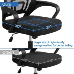 Yaheetech Adjustable Ergonomic Computer Chair Office Chair 20 Yaheetech Adjustable Ergonomic Computer Chair Office Chair -Furniture Shop GUEST 3cdbff90 deae 4003 bebc 45a06e4b43d1
