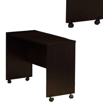 Stylish Desk With Spacious Display Top Dark Brown - Benzara 4 Stylish Desk With Spacious Display Top Dark Brown - Benzara - Image 2